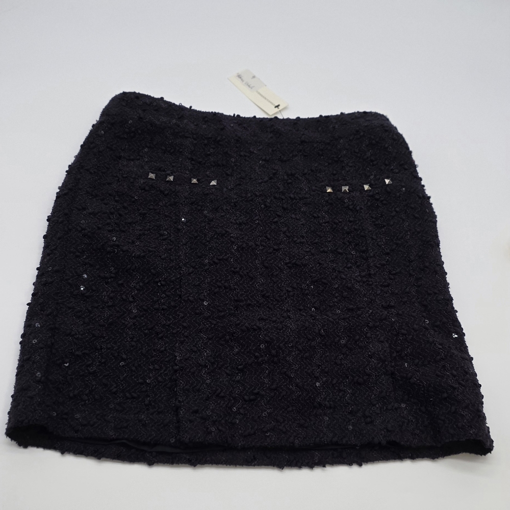Under Skies Textured Color Eggplant  Skirt Size M,